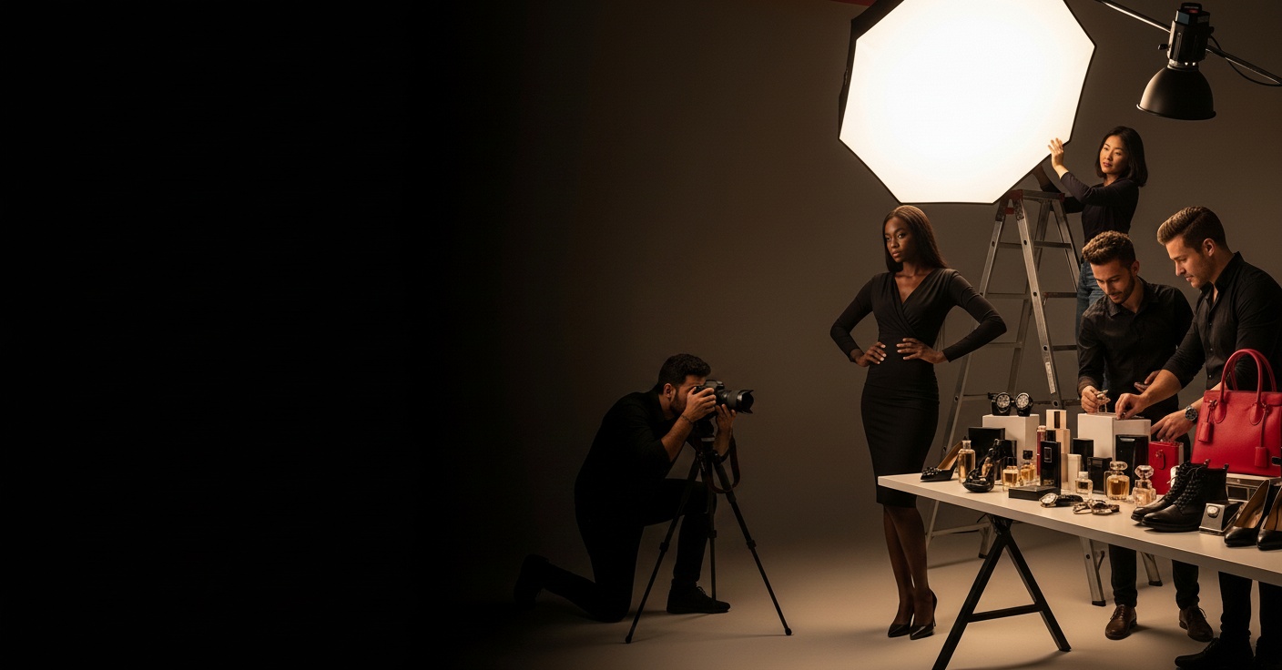 AI-generated product photography showcase